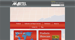 Desktop Screenshot of martelcalibrators.com