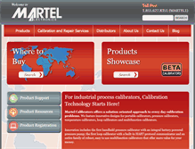 Tablet Screenshot of martelcalibrators.com